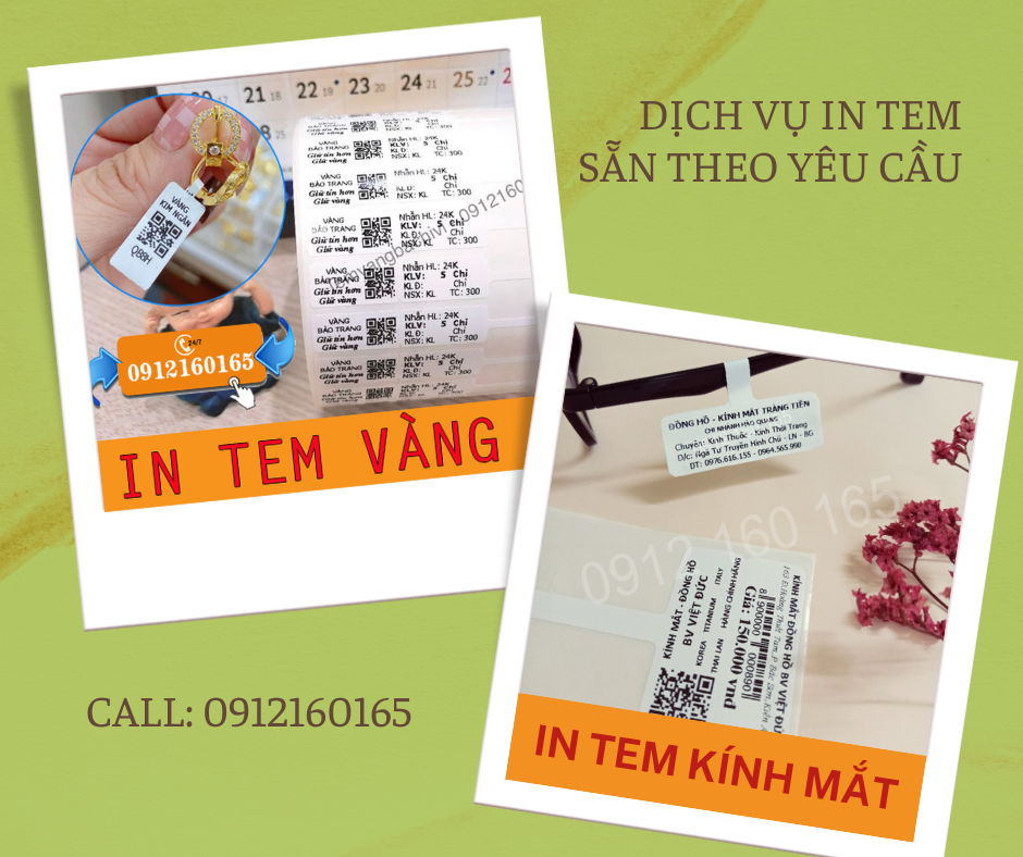 DỊCH VỤ IN TEM SẴN