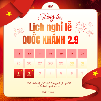 Thông báo nghỉ lễ Quốc Khánh 2/9