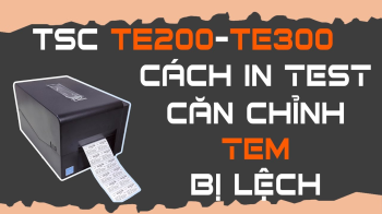 Hướng dẫn reset default máy in TSC TE200, TSC TE300 khi bị lệch tem