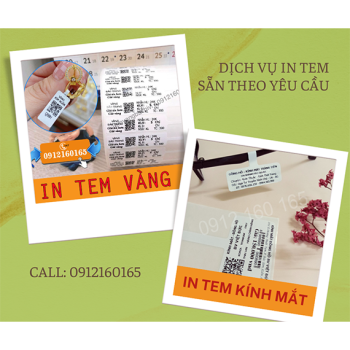 Tem in sẵn theo yêu cầu